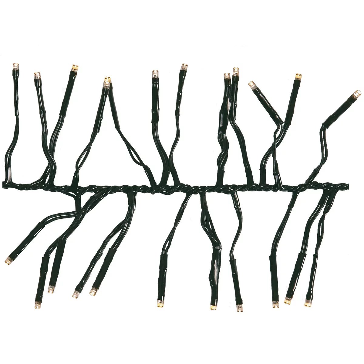 Lumineo Warm White 768Bulb LED Cluster Light Set with Dark Green Wire Do it Best