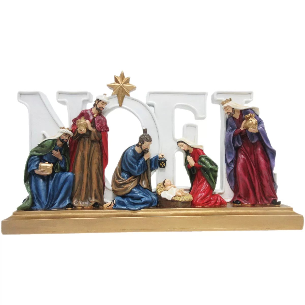 Polyresin NOEL Nativity Set Do it Best