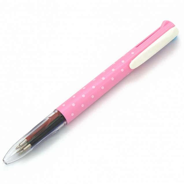 STATIONERY.LIFE POLKA DOTS MULTI COLOR BALL POINT PEN
