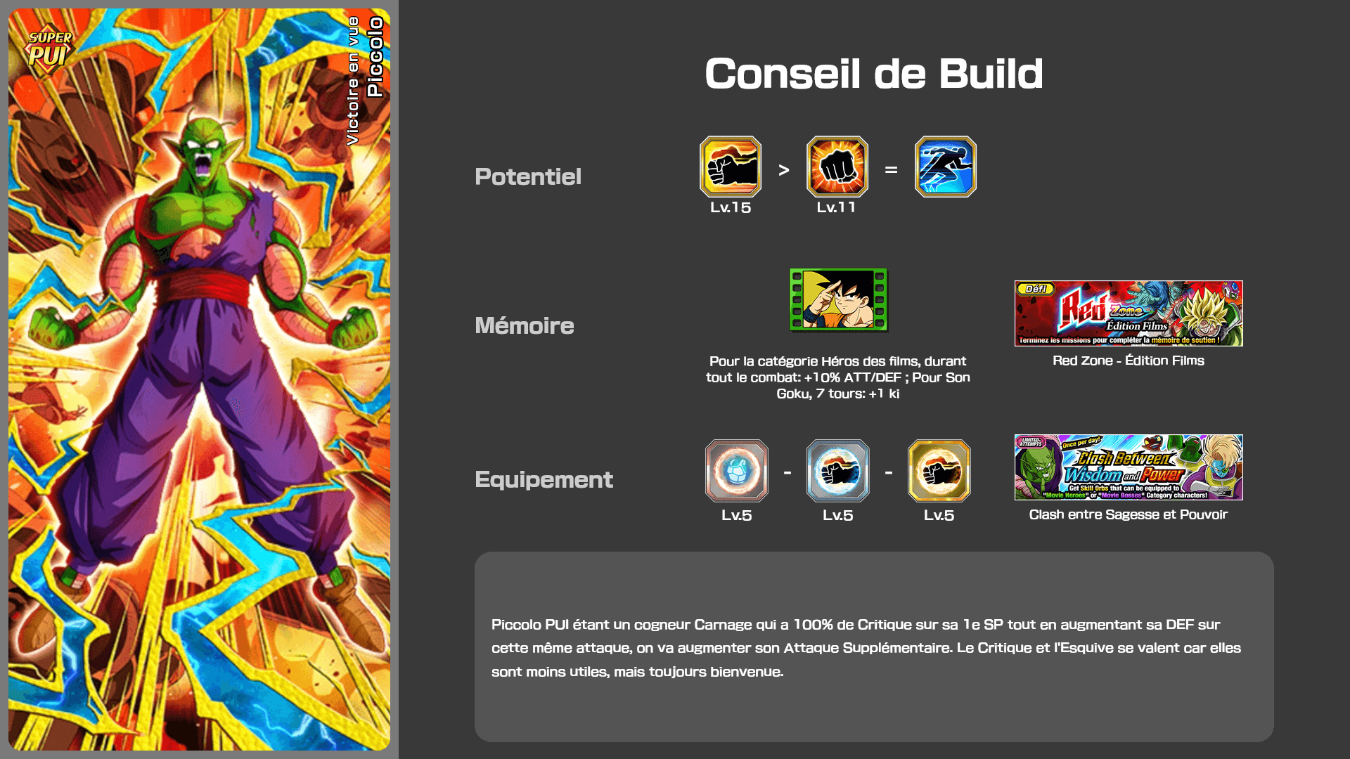 Piccolo [PUI] Victoire en vue [ZTUR] Essencyclopédie