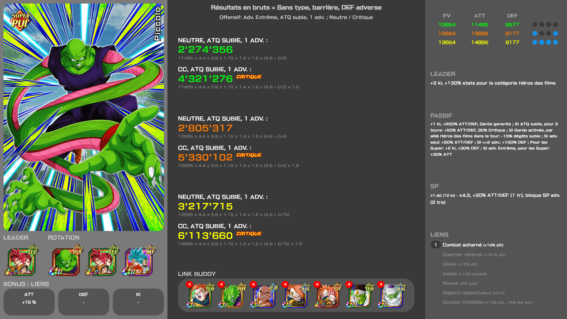 Piccolo [PUI] Combattre avec courage [UR] Essencyclopédie