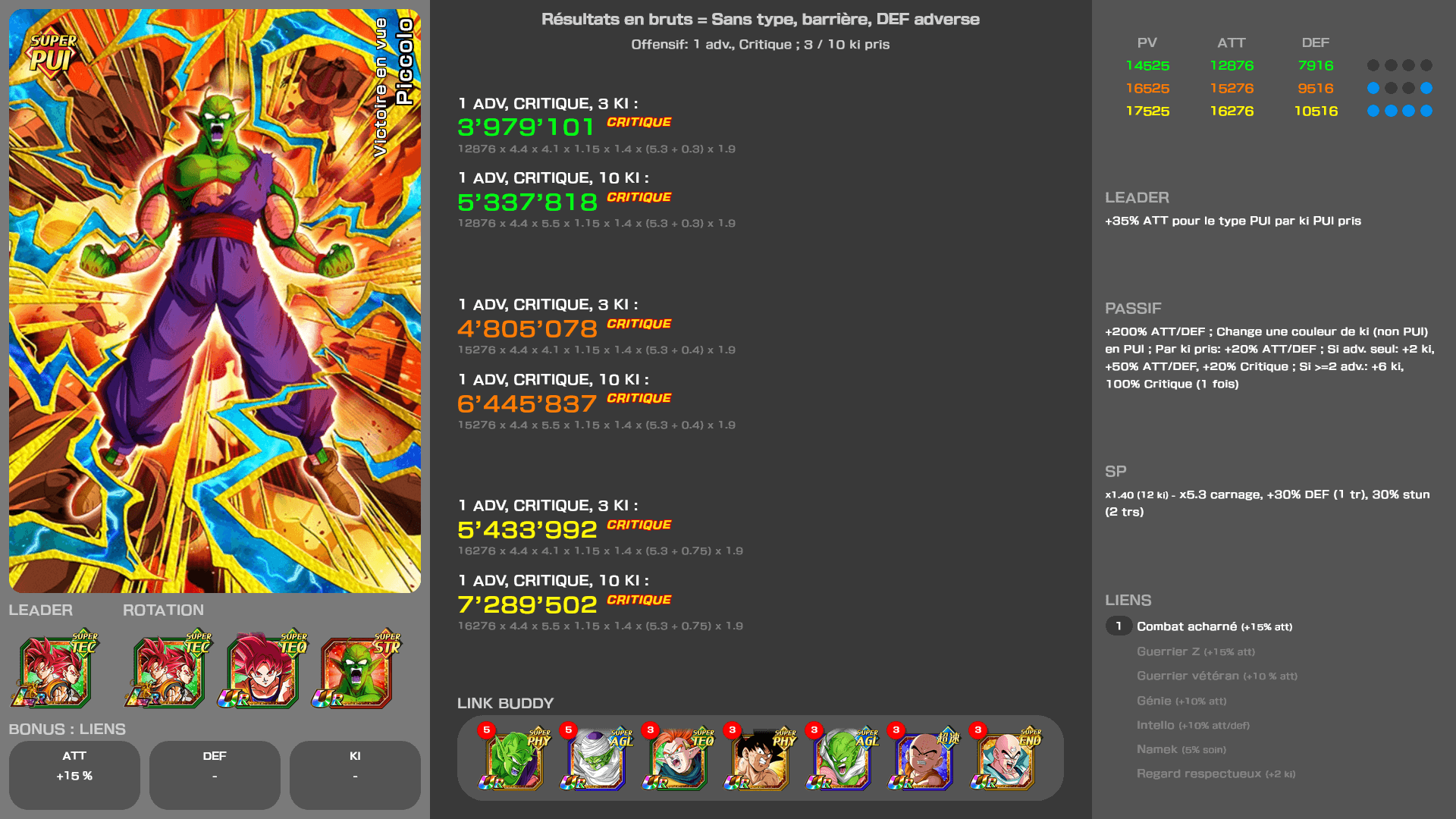 Piccolo [PUI] Victoire en vue [ZTUR] Essencyclopédie