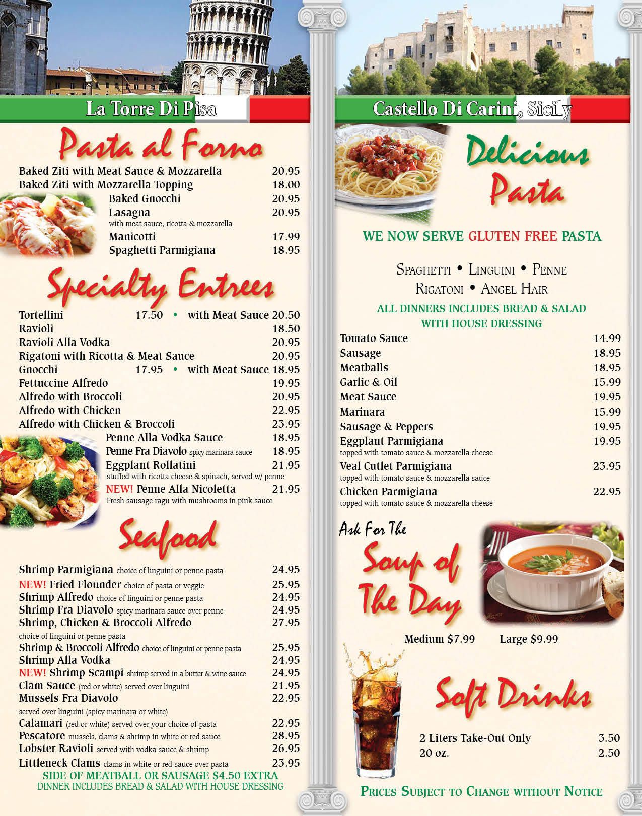 Dolce Italia Delicious Authentic Italian Dinners, Pizza and Sandwiches