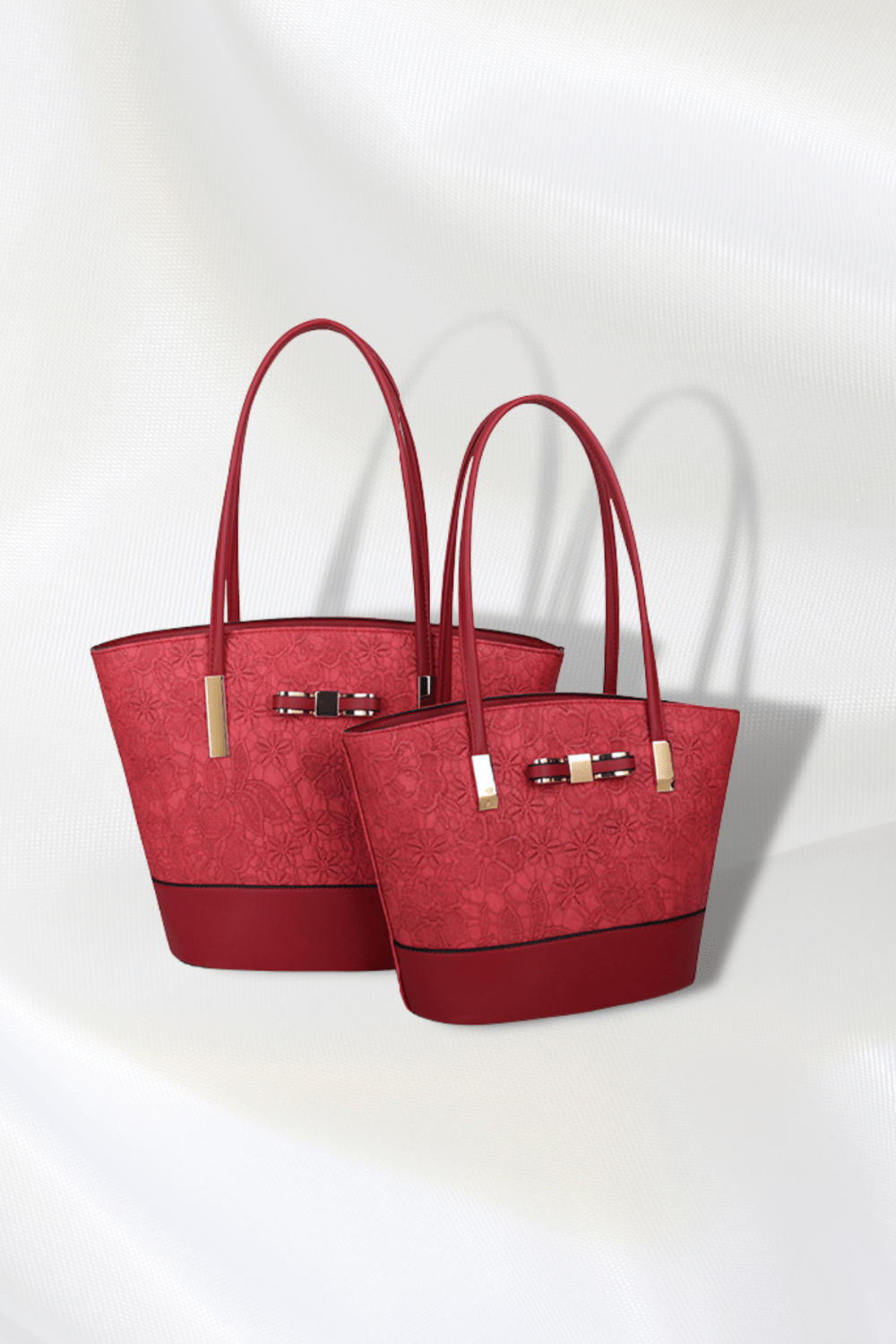 Paired set of Bow Accent Handbag Dolce Verre