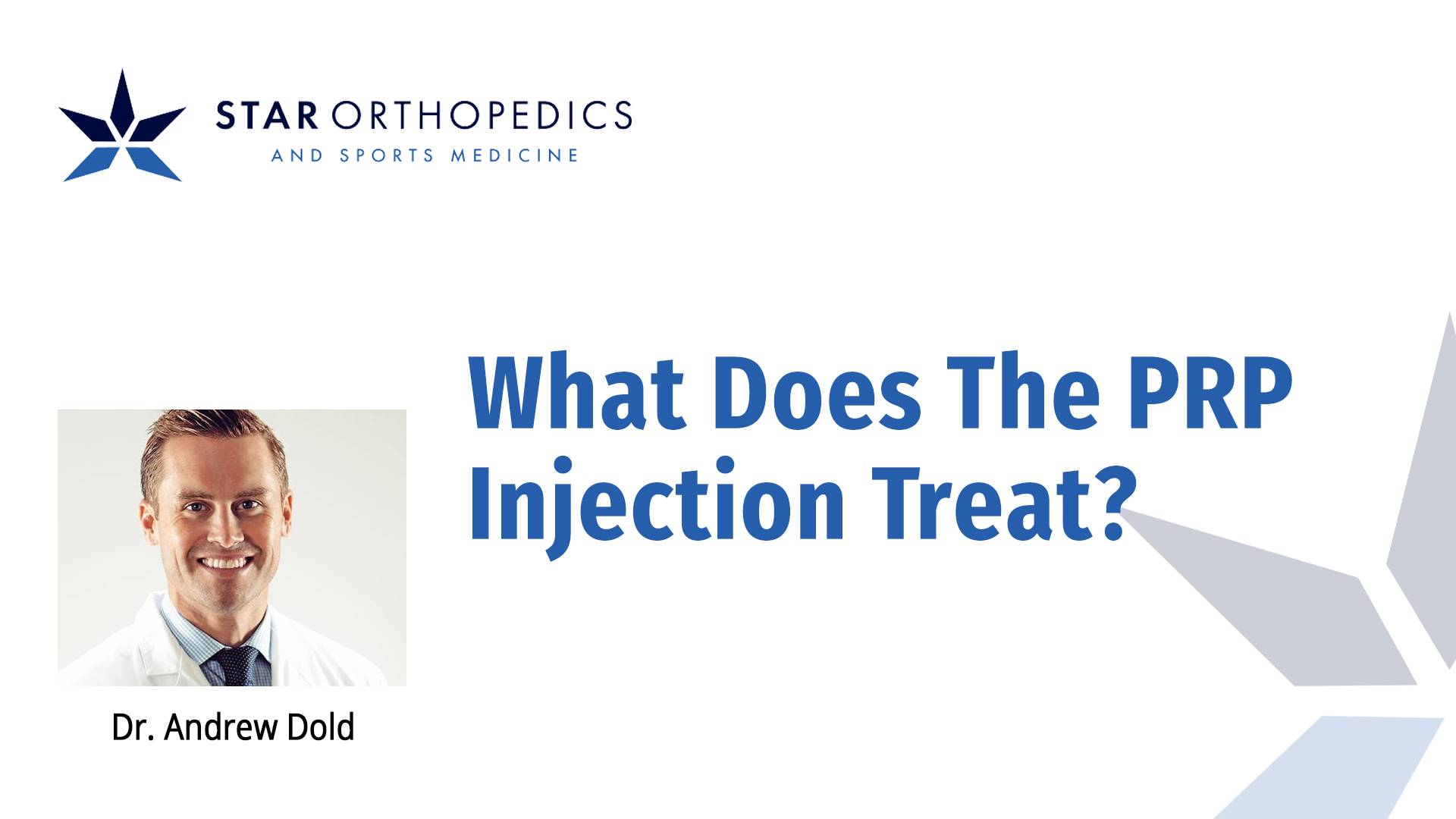 What Does The PRP Injection Treat? Frisco, TX Knee, Hip, Shoulder