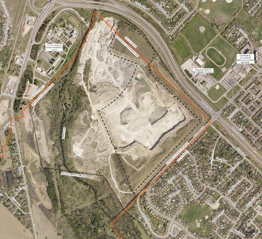 Location Guelph's Dolime Quarry
