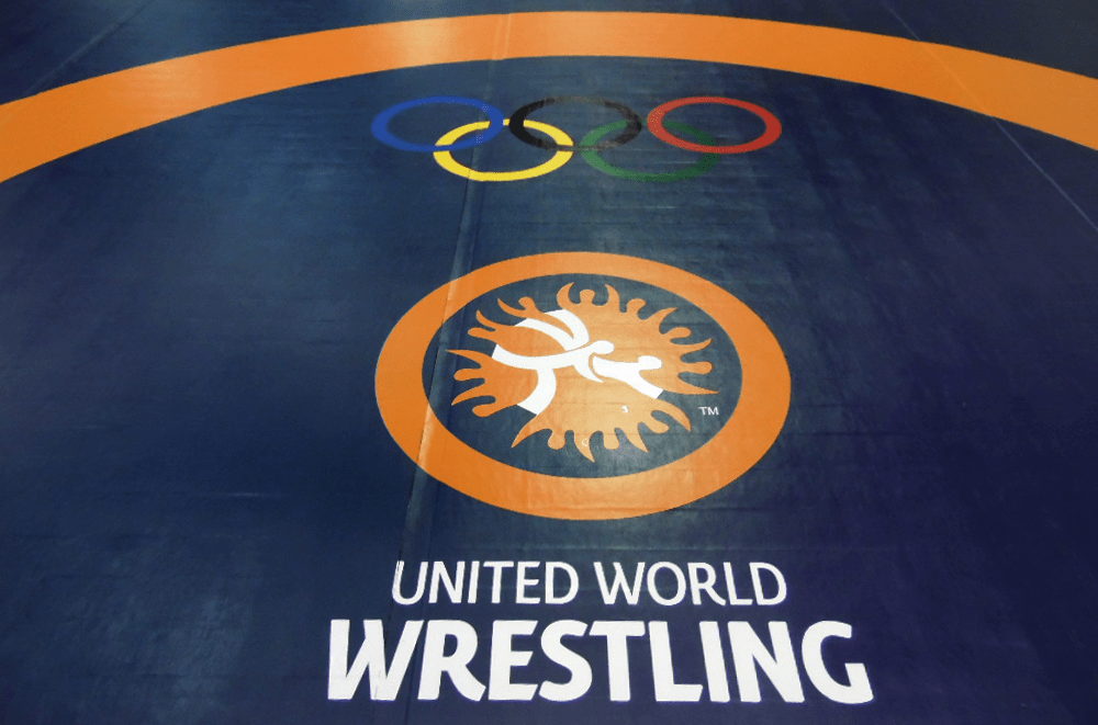 DOLLAMUR Flexi Connect® Competition Wrestling Mat With Circle Dollamur