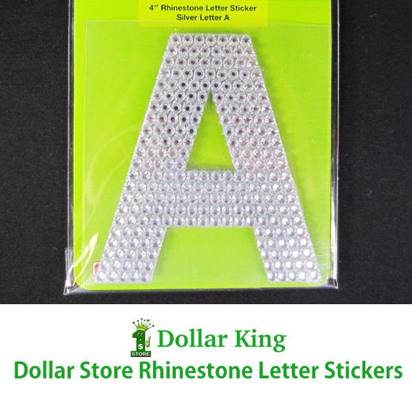 Dollar Store Rhinestone Letter Stickers