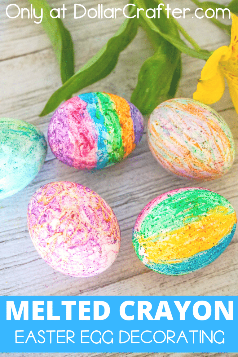 Melted Crayon Easter Egg Decorating Idea ⋆ Dollar Crafter