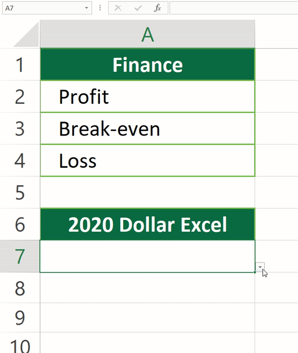 How to Create Drop Down List with Color (Excel) Dollar Excel