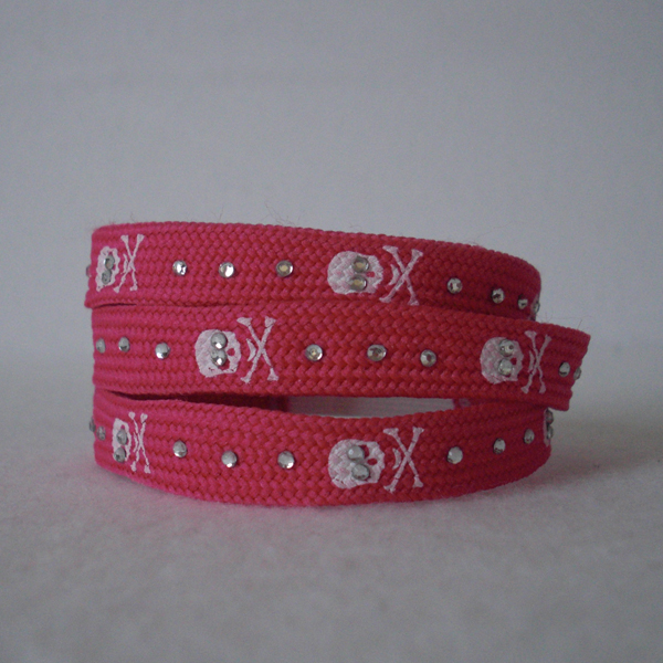 Rhinestone Bracelets from Shoelaces! » Dollar Store Crafts