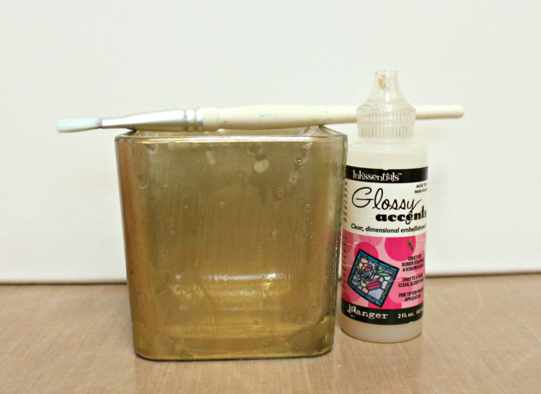 Faux Cracked Glass Votive Candle Holders » Dollar Store Crafts