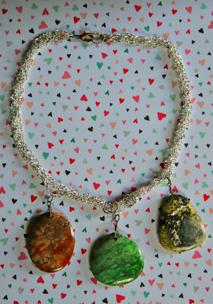 Make a Statement Stone Necklace » Dollar Store Crafts