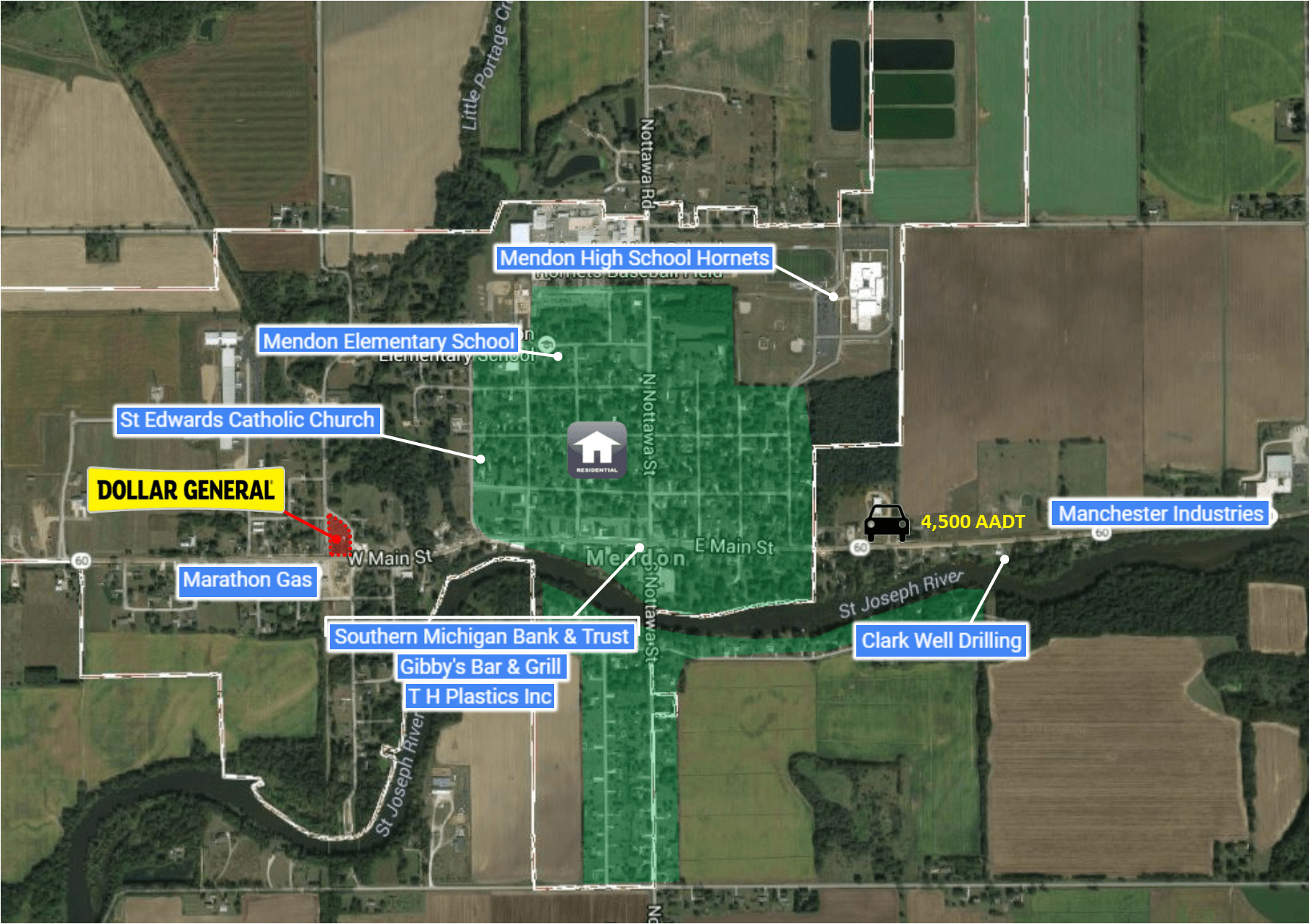 DG Mendon, MI Dollar Store Properties For Sale Dollar Store