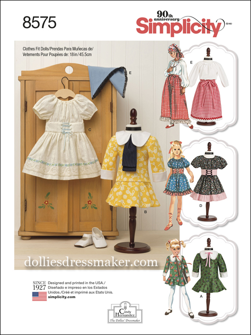 Simplicity Pattern 8575 The Dollies Dressmaker