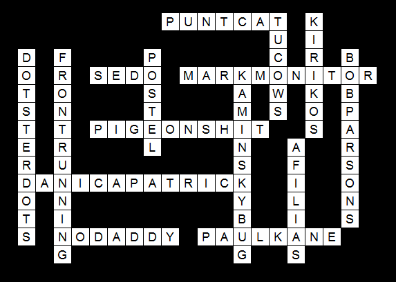 It’s Friday, time for the world’s first domain name industry cryptic