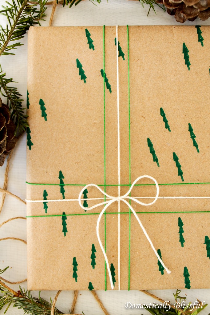 Easy DIY Christmas Wrapping Paper Lou Lou Girls