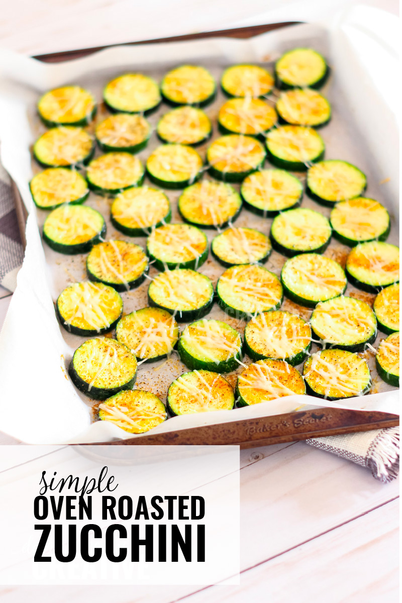 Simple Oven Roasted Zucchini Domestically Creative