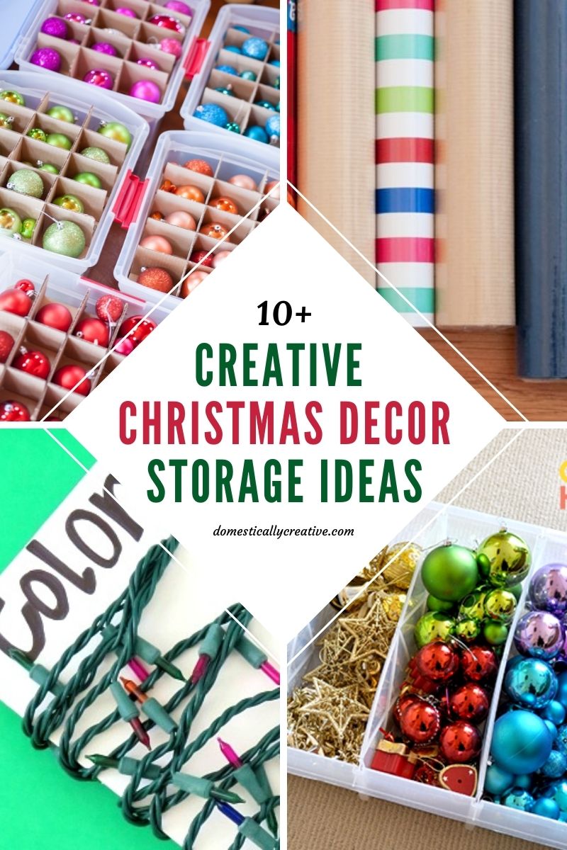 Creative Christmas Decoration Storage Ideas Domestically Creative