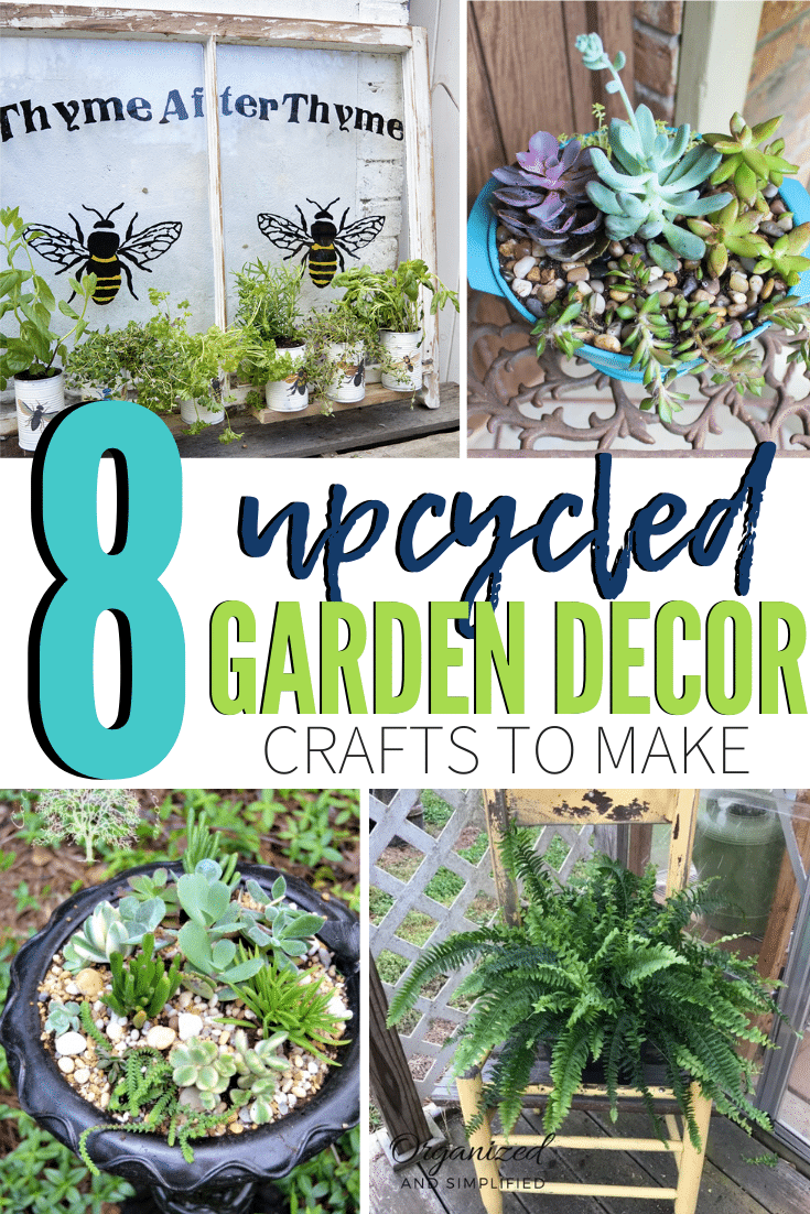 Fun and Unique Upcycled Garden Decor Ideas Domestically Creative
