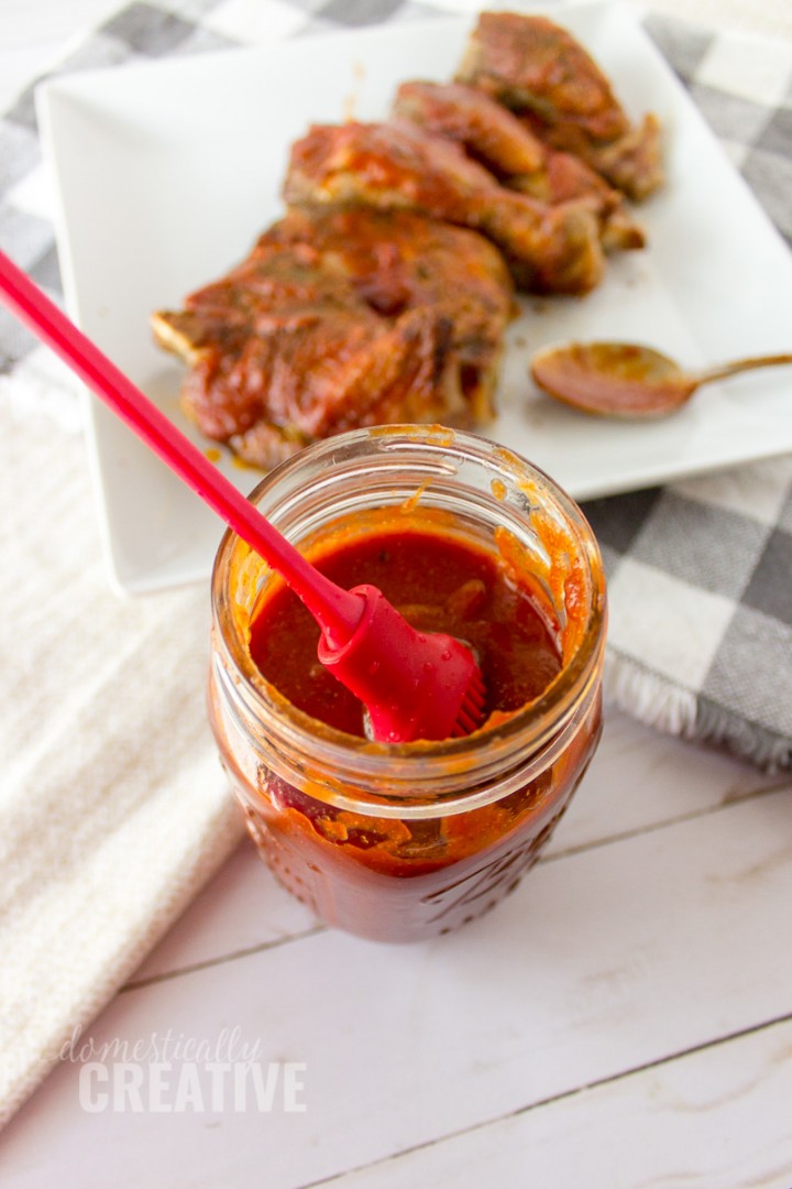 Sugar Free Slow Cooker Barbecue Ribs with Homemade Sauce Domestically