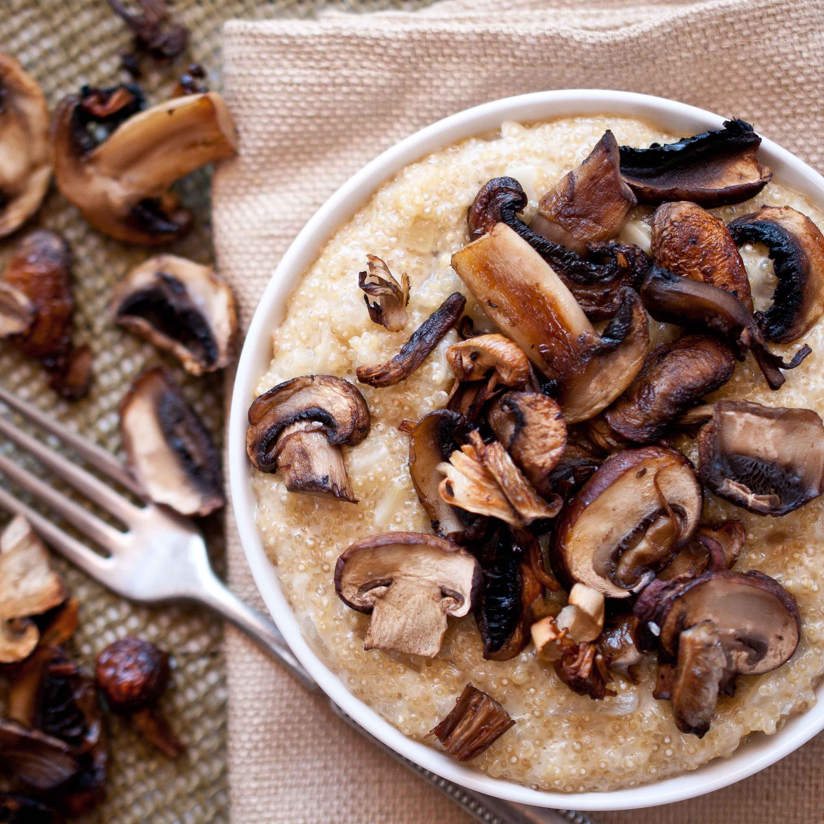 Passover Risotto Quinoa & Roasted Mushrooms Domestic Fits