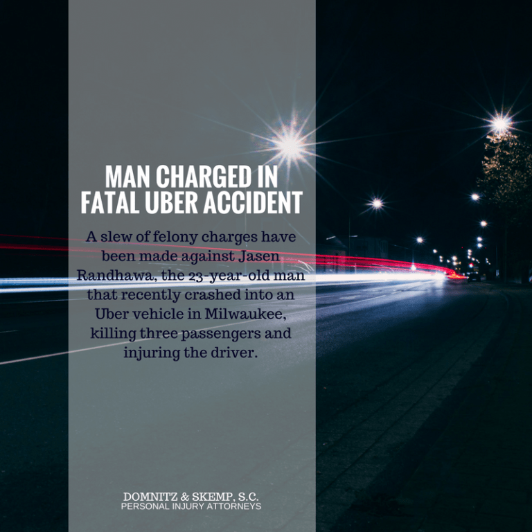 Driver in Fatal Milwaukee Uber Crash Charged With Homicide Domnitz