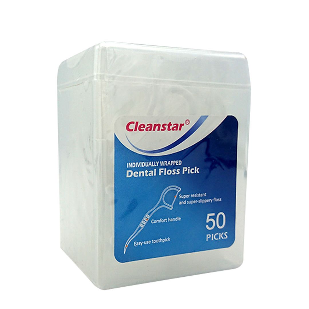 CLEAN STAR DENTAL FLOSS PICK 50PICK