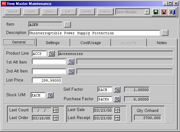Inventory Control SBT Pro Series