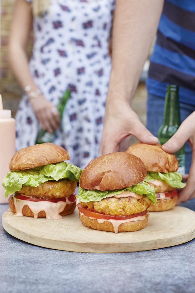 Grilled Prawn Cocktail Burgers Donal Skehan EAT LIVE GO