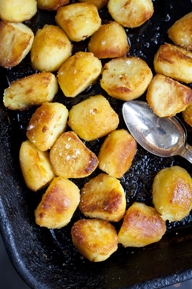 Fluffy and Crispy Goose Fat Potatoes Donal Skehan EAT LIVE GO