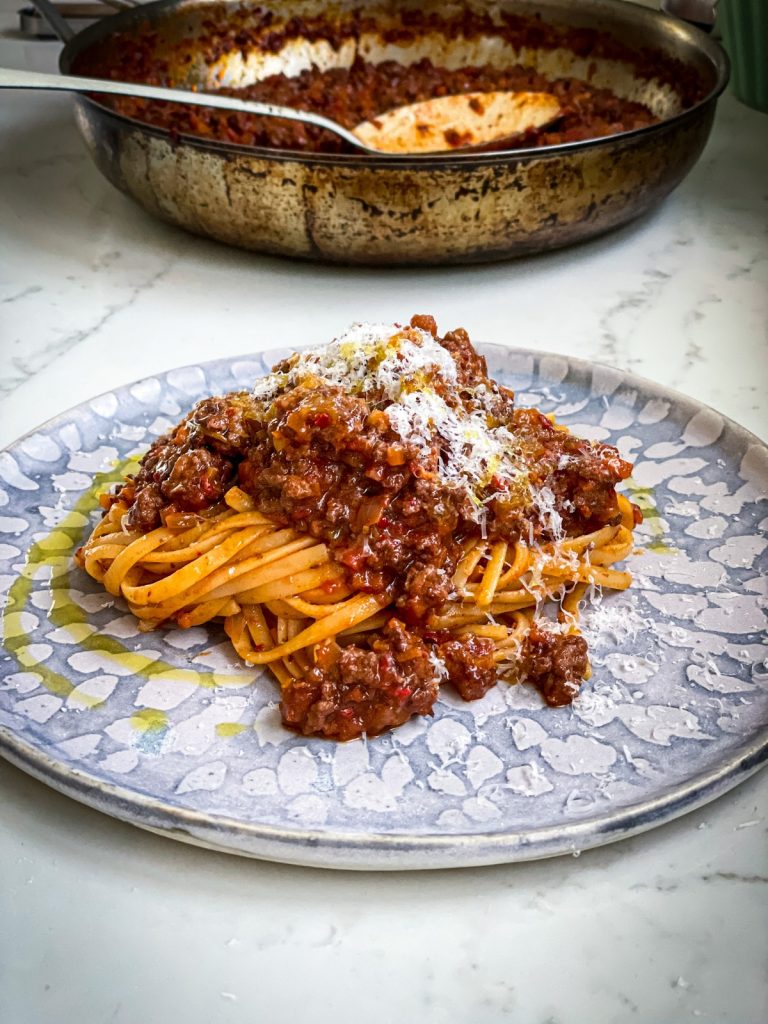 Spicy Meat Sauce Pasta Donal Skehan EAT LIVE GO