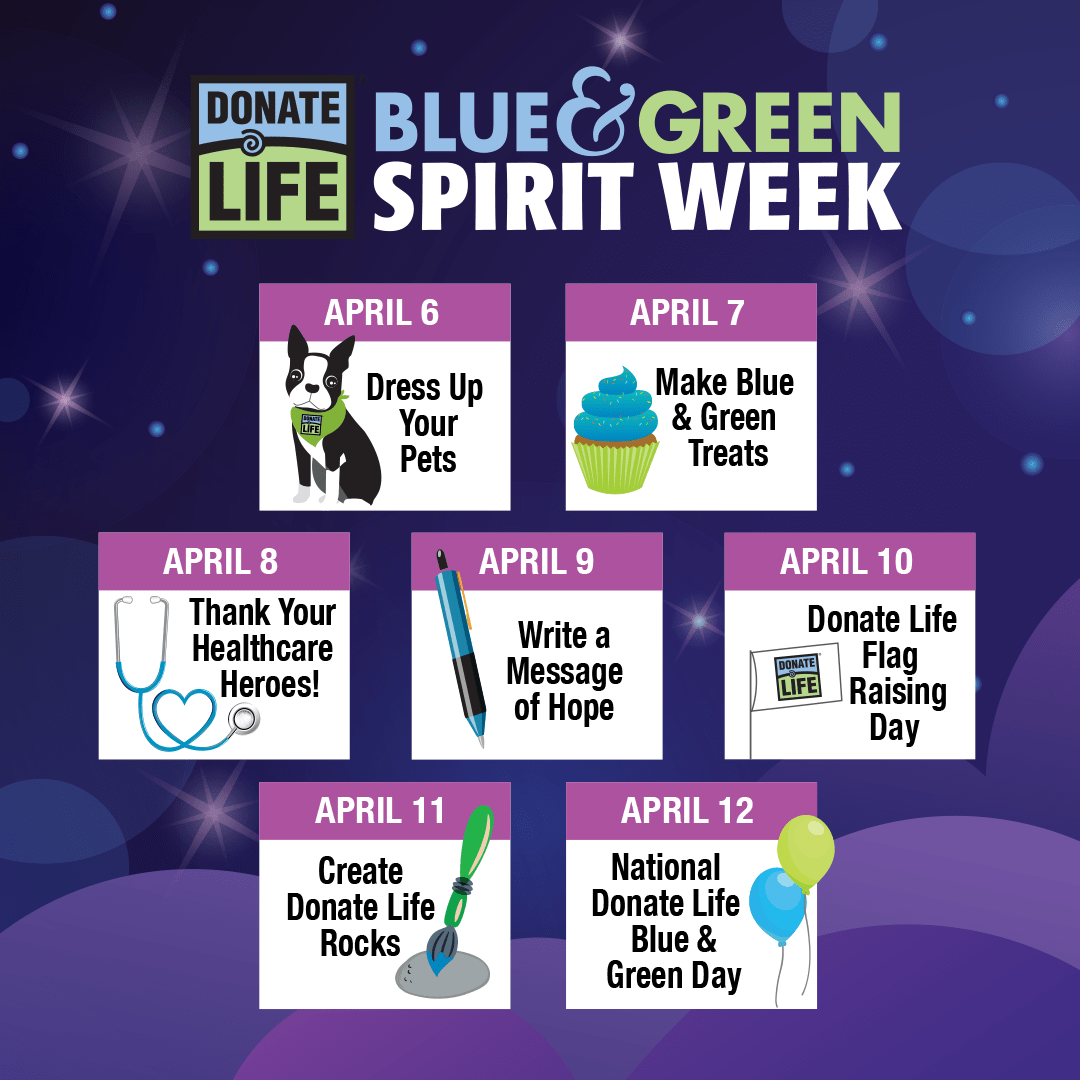 National Donate Life Blue & Green Day Donate Life America