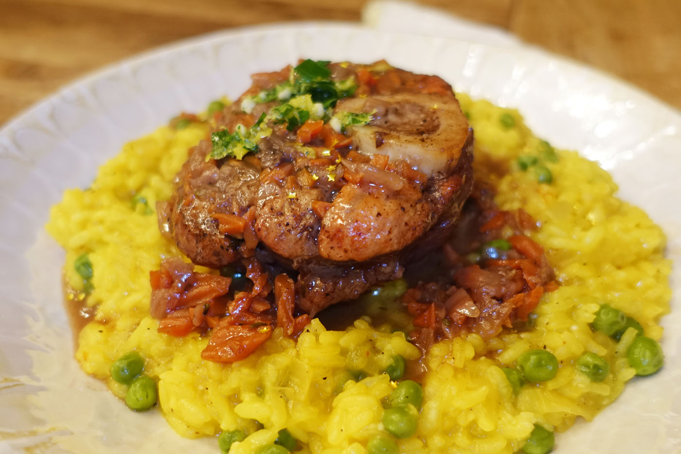 Exotic Spiced Ossobuco with Milanese Risotto Donatella Arpaia