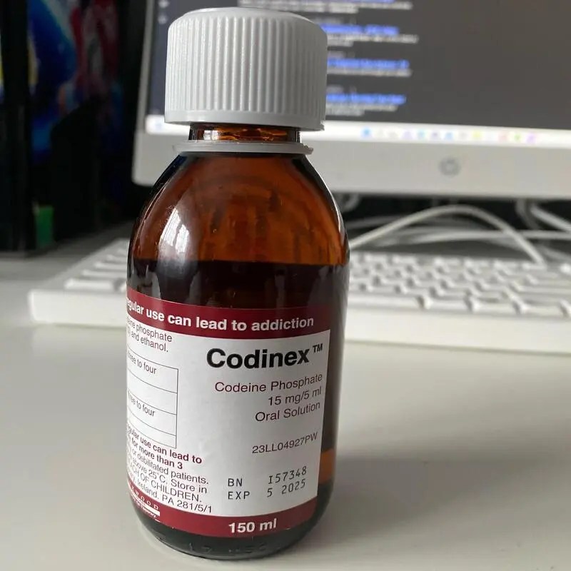 Codinex cough bottle DONATION RX