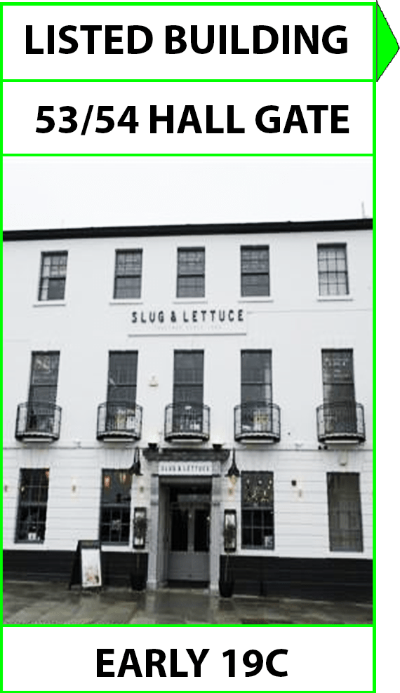 Hall Gate Listed Buildings