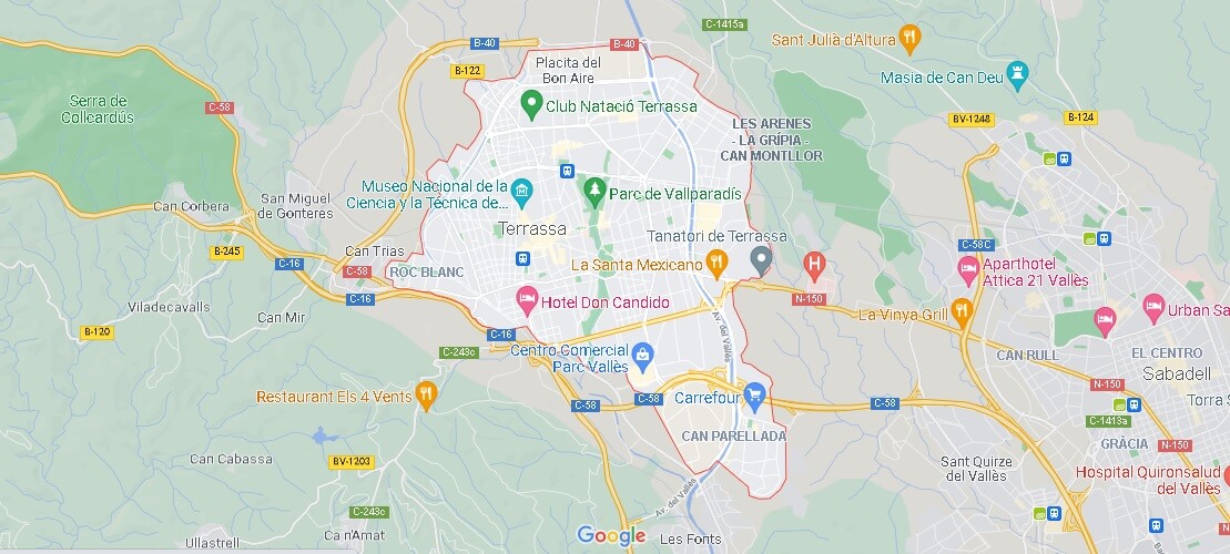 ¿Dónde está Terrassa? Mapa Terrassa ¿Dónde está la ciudad?
