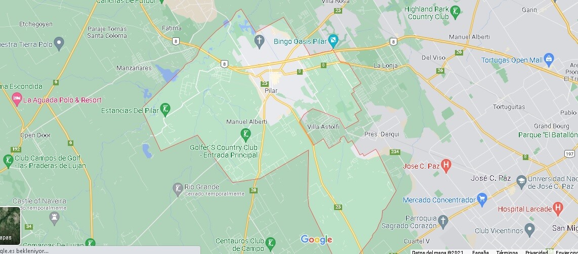 ¿Dónde está Pilar? Mapa Pilar ¿Dónde está la ciudad?