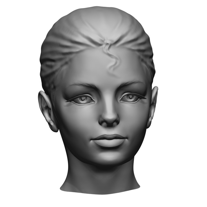 Beauty head 3D model Download Free 3D models