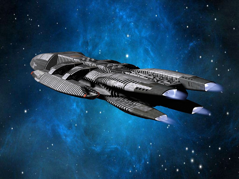 Battlestar Galactica Ship 3D model Download for Free