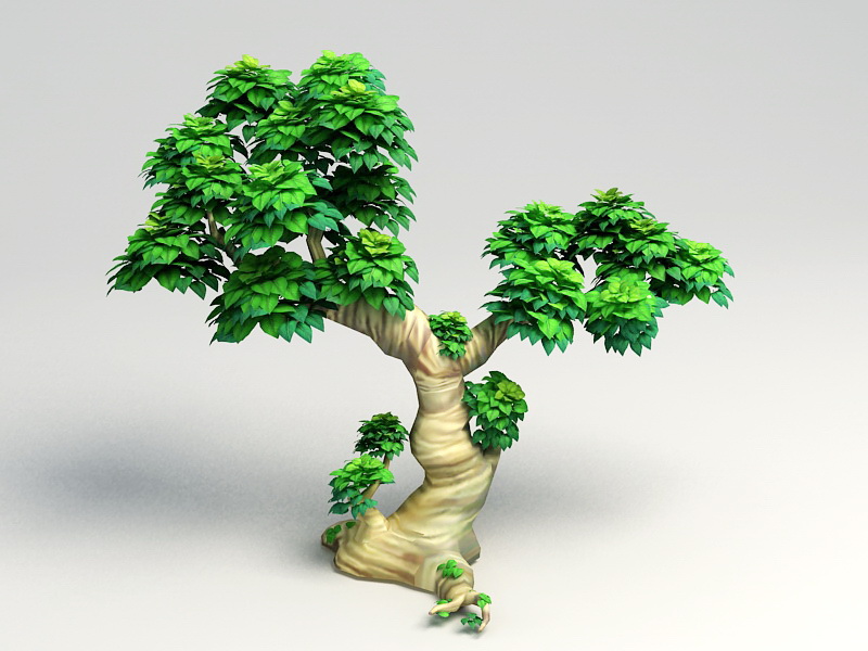 Cartoon Tree 3D model Download Free 3D models