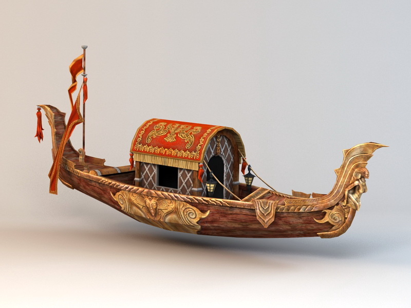 Gondola Boat 3D model Download for Free