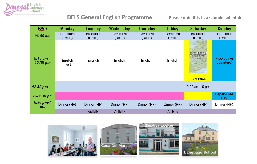 English Only Information Pack Donegal English Language School, Ireland
