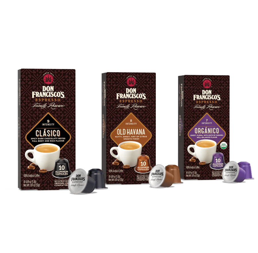 Espresso Capsules Variety Pack Don Francisco's Coffee