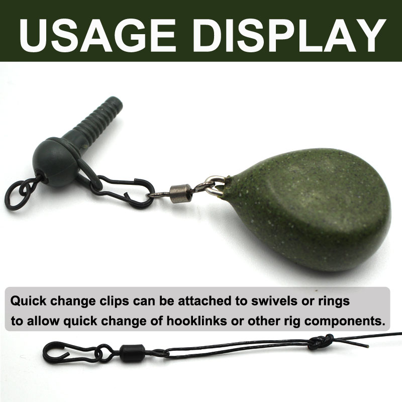 Fishing Quick Change Clips Carp Fishing Line Swivels Connectors