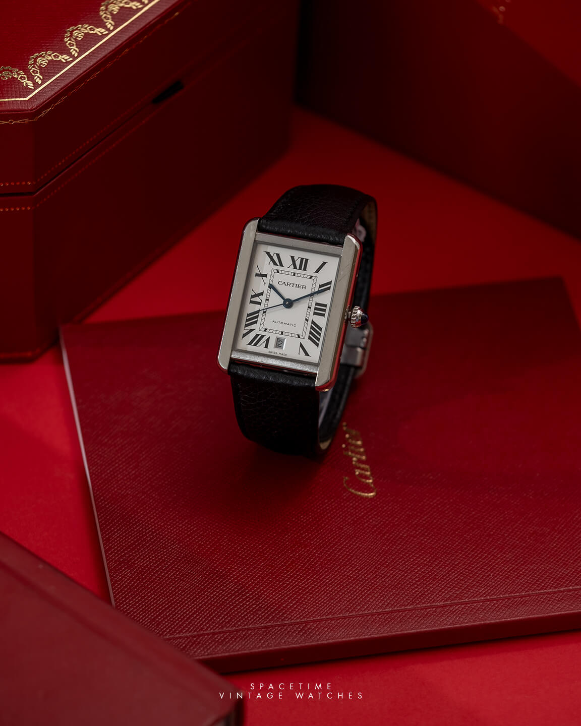 CARTIER TANK SOLO EXTRA LARGE AUTOMATIC ref 3800 Spacetime