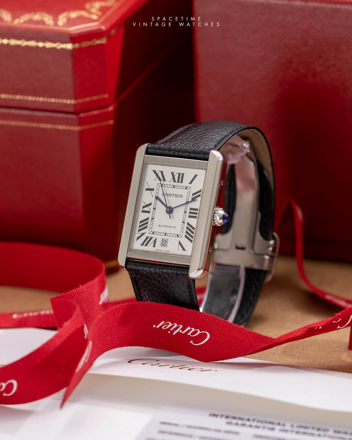 CARTIER TANK SOLO EXTRA LARGE AUTOMATIC ref 3800 Spacetime