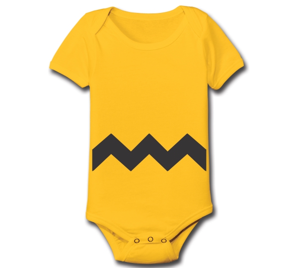 Charlie Brown Baby Kids Funny Outfit Costume Gold Baby One Piece eBay