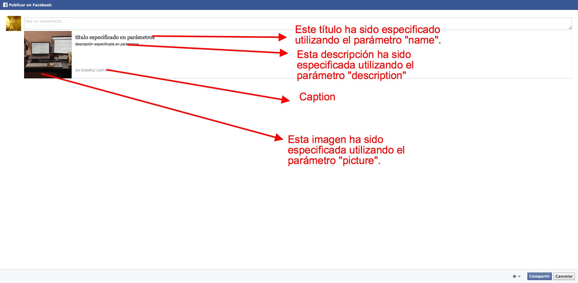 Share Dialog o Feed Dialog Compartir contenido en Facebook donmik