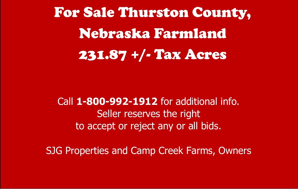 For Sale in Thurston County Farmland 231.87 +/ Acres SOLD
